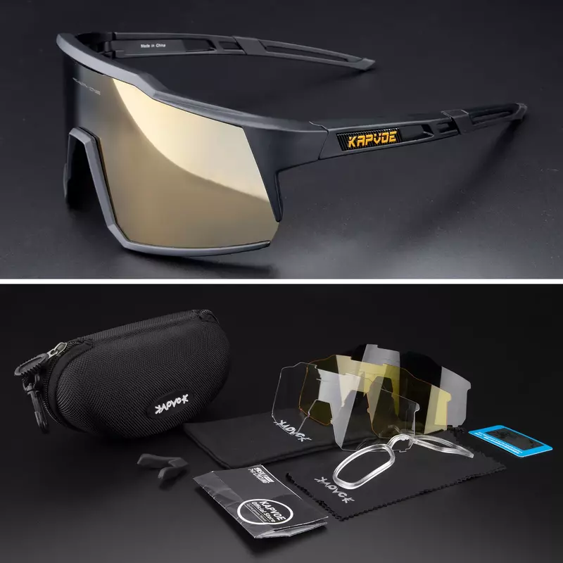 Gafas polarizadas de ciclismo de montaña para hombre y mujer, lentes de protección para bicicleta de carretera, a prueba de viento, deportivas