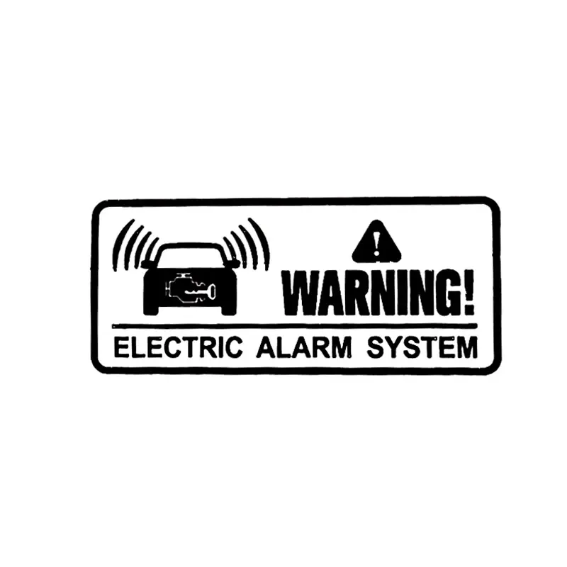 도난 방지 경고 경보 시스템, 차량 창문 내부 전신 데칼, 보안 시스템 터치 안 함, 3.6*3.6cm