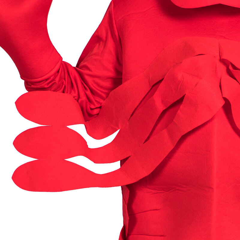ชุดของตกแต่งชุดฮาโลวีนสำหรับปาร์ตี้ฮาโลวีนชุดคอสเพลย์กุ้งมังกรสีแดง