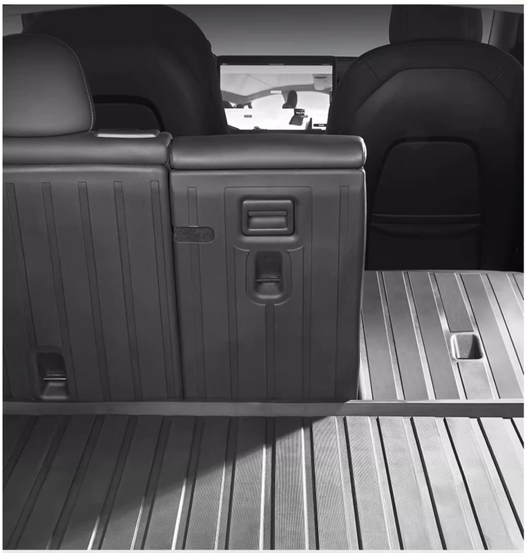 Całoroczne wkładki ładunkowe do Tesla Model Y mata do bagażnika i oparcie siedzenia pokrywa i powierzchnia bagażnika wyłożone ścianami bocznymi zestaw ochronny