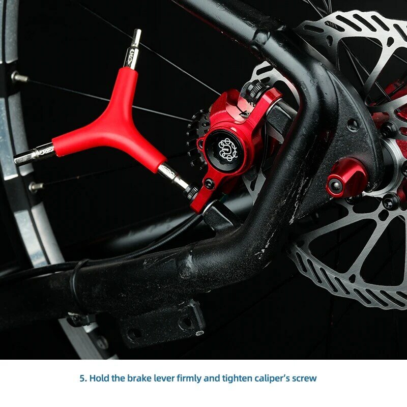 Stainless Steel Bicycle Hydraulic Disc Brake/ Line Disc Brake Caliper Adjusting Tool Disc Brake Center Tool