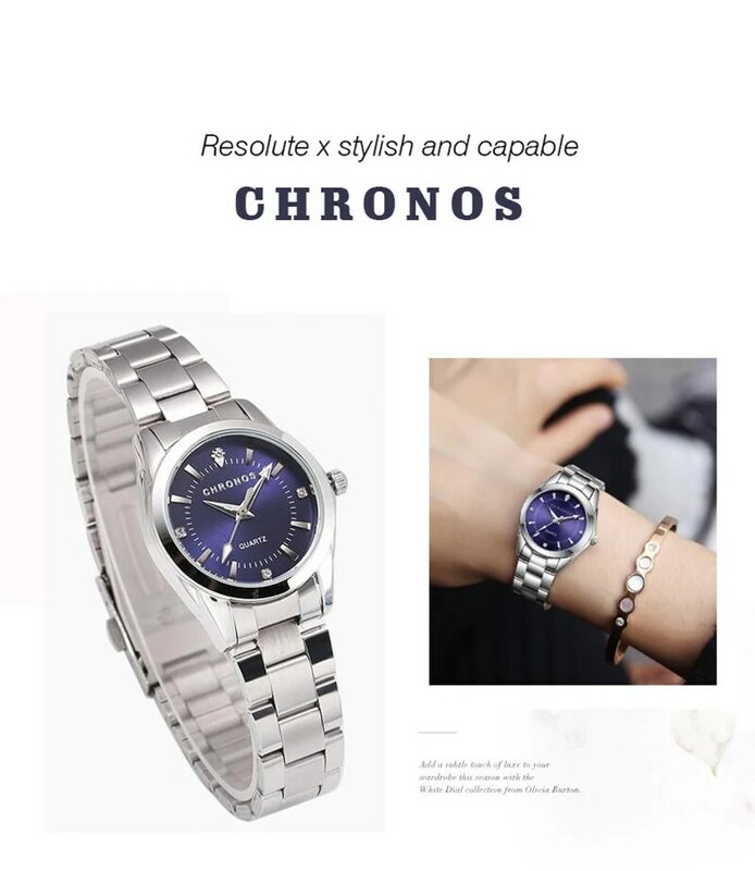 Mode Horloge Vrouwen Quartz Horloge 30Mm Case VH31 Warmtebehandeling Hand