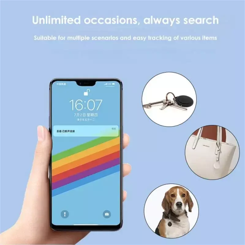 Mini GPS Tracker Smart Tag Anti-Lost Device Pet Kids Bag Wallet Tracking For IOS Find My APP Smart Finder Locator Accessor