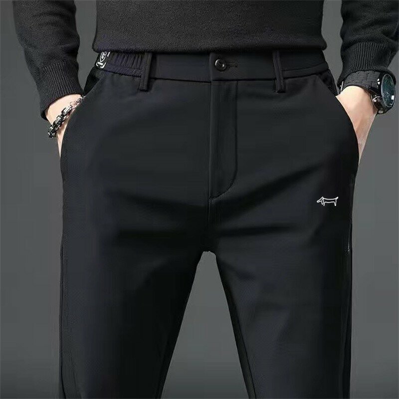 Celana olahraga Golf pria, celana golf mode elastis kasual bersirkulasi celana ramping baru Musim Semi dan Gugur 2024