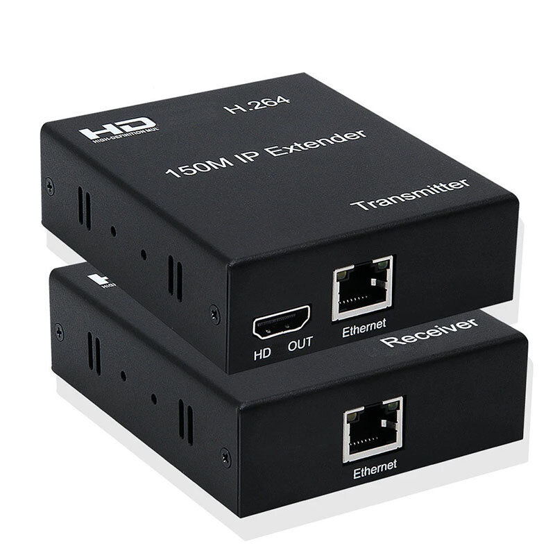 150M IP Extender Over HDMI-compatible TCP Rj45 Cat5e/6 Cable 1080P Transmitter Ethernet Extender Video Support Through Network S