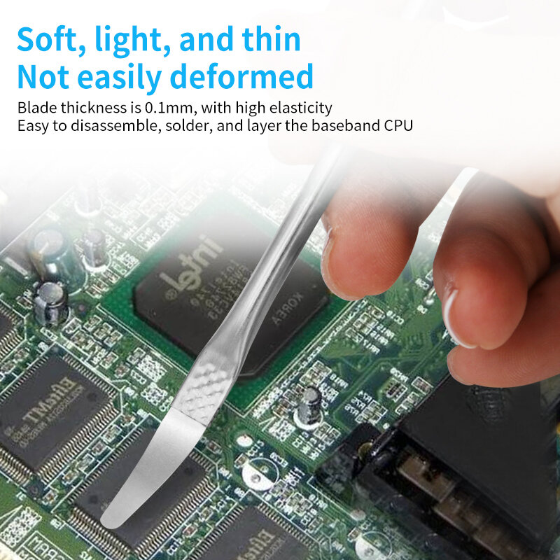 Cuchillo de palanca ultrafino para reparación de placa base de teléfono iPhone, herramienta de desmontaje de CPU IC