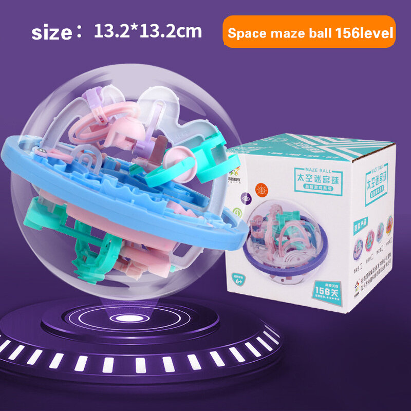 Laberinto mágico 3D Original para niños, Bola de inteligencia, laberinto, esfera, globo, juguetes educativos, regalos para niños