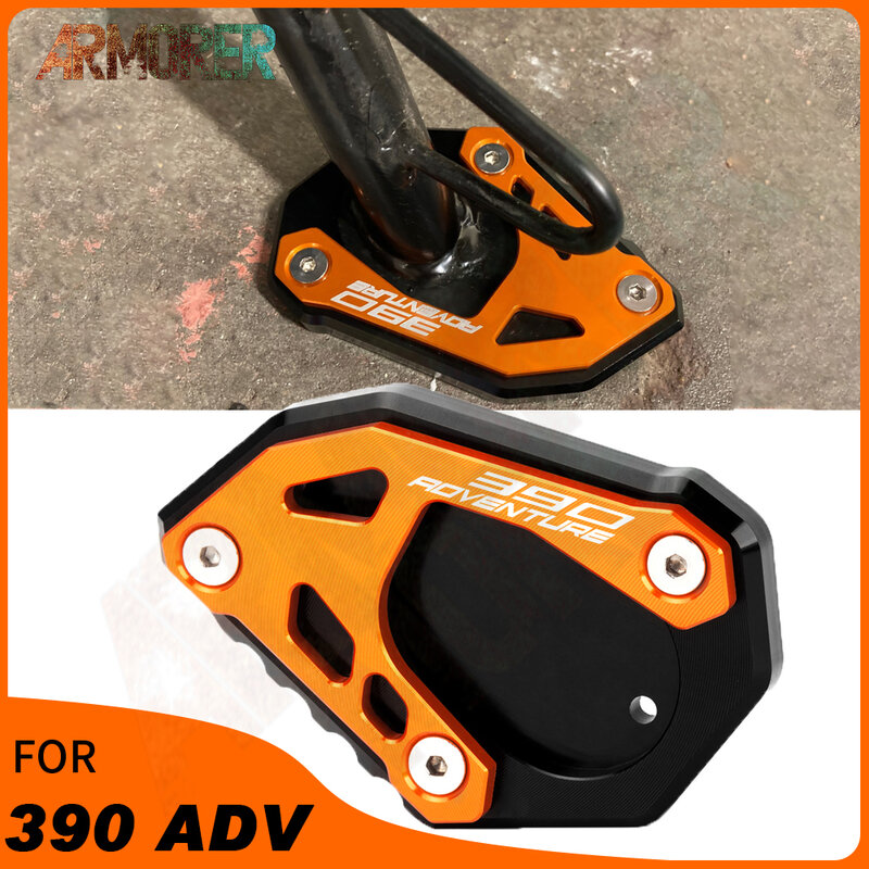 Almohadilla de extensión de soporte lateral para motocicleta, accesorio de apoyo para KTM 390 ADVENTURE 390 ADV 390ADV 390 adventure 2020 2021 2022 2023