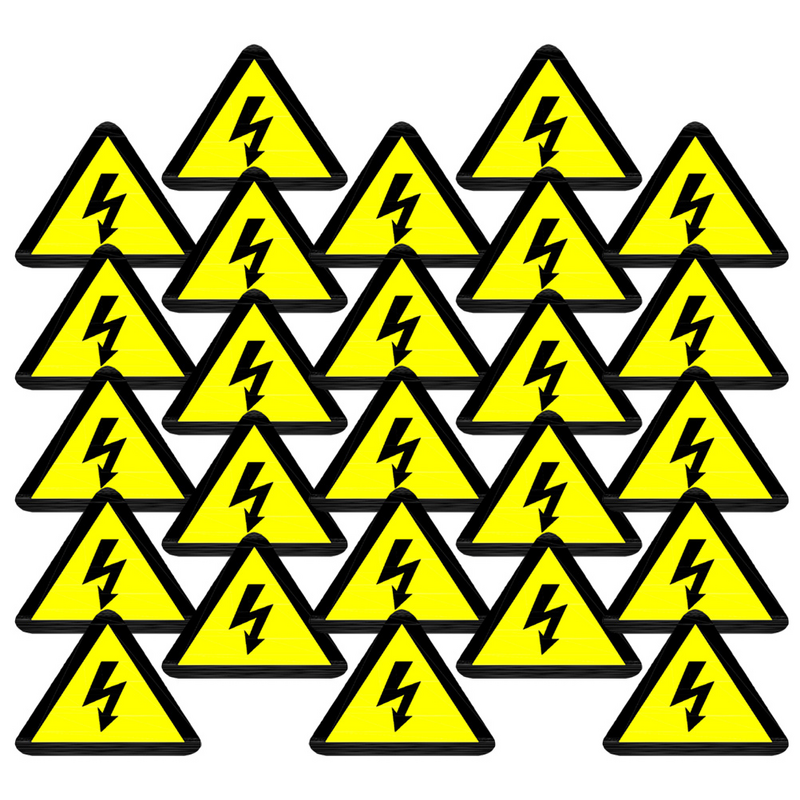 Etiquetas adesivas do logotipo para a alta tensão Cuidado Perigo, decalque elétrico, etiqueta do painel elétrico, sinal da cerca, aviso