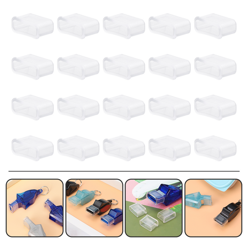 Suministros de cubierta de silbato, Protector de punta, cubiertas de plástico para árbitro, tapas, silbatos simples