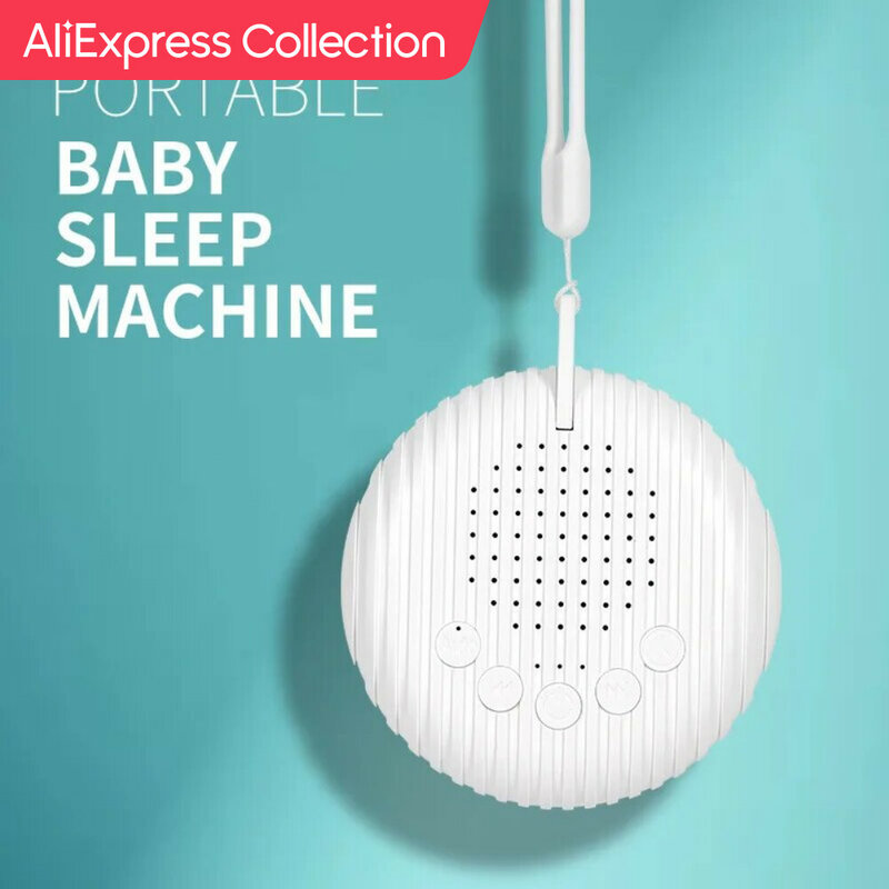 Koleksi AliExpress Baru portabel bayi alat bantu tidur kebisingan mematikan tidur mesin suara bayi dewasa tidur rileks putih Kebisingan tidur