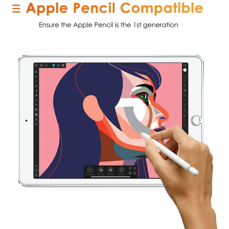 (2 Paket) Kaca Tempered untuk Apple iPad 7 10.2 7th Gen 2019 A2197 A2198 A2200 A2232 Cakupan Penuh Pelindung Layar Tablet Film