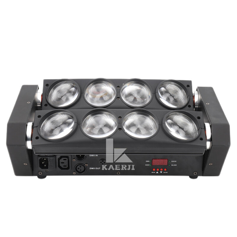 Free Shipping 30Pcs 8x10W Led Spider Light Sound Mode LED Moving Head Lights led Beam Stage Dj RGBW DMX512 disco lighting