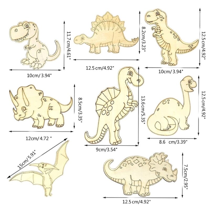 zabawka dla dzieci różne dinozaury kolorowanka rozwija umiejętności motoryczne H37A