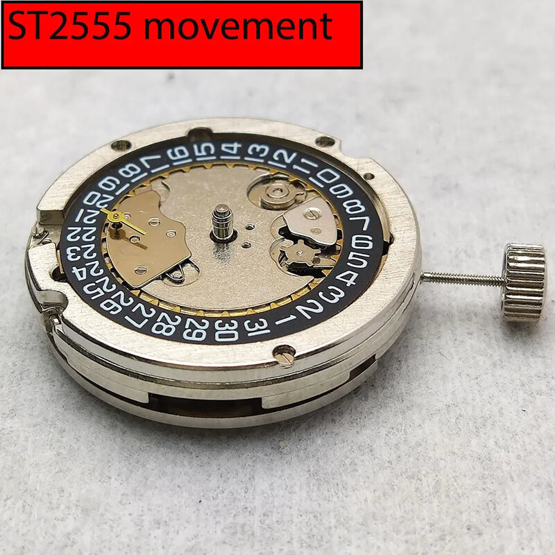 Gaivota Relógio Mecânico Automático Movimento, Peças Acessórios, ST2555, Dois e Meio, Nove Segundos, 2555