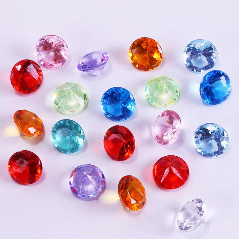 10 Pçs/lote Acrílico Forma De Diamante De Plástico Peças Para Jogos de Tabuleiro Token Peão Contador Acessórios Multi color Diamante 20mm