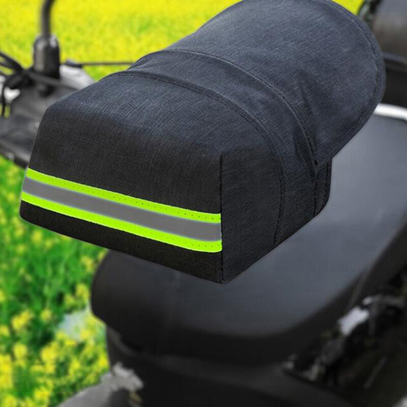 Cuffie da manubrio per moto guanti impermeabili Oxford 3D ariosi invernali con guanti da moto con Design a strisce riflettenti