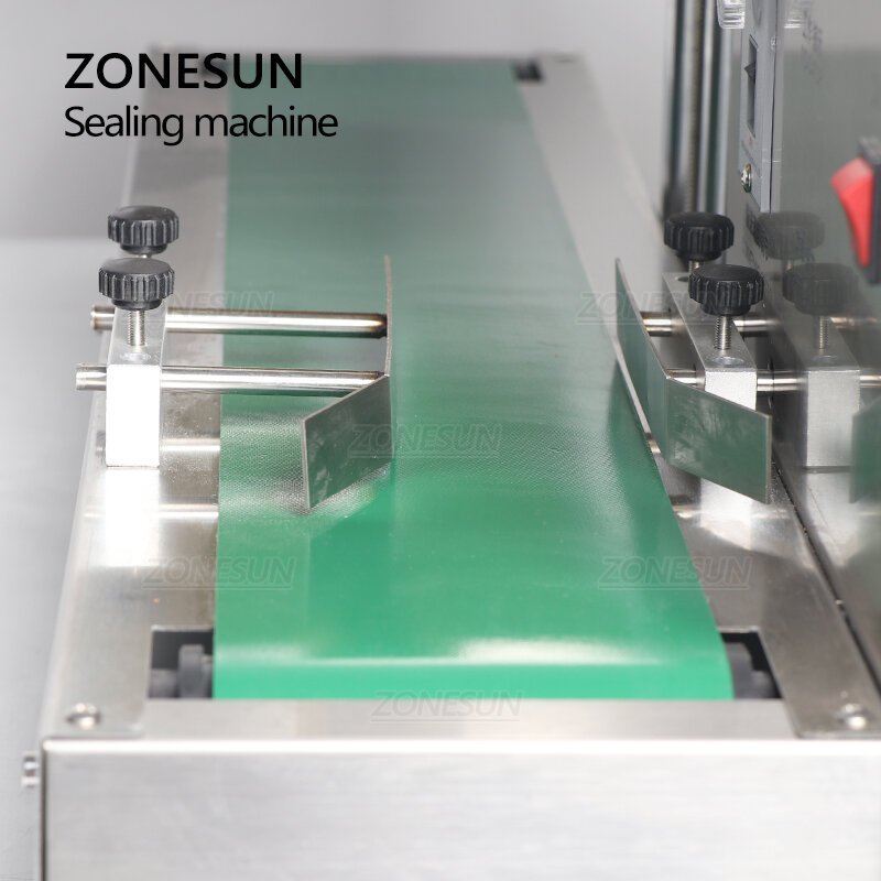 ZONESUN-máquina de sellado de papel de aluminio de inducción electromagnética, sellador automático de botellas de boca afilada, ZS-FK2200