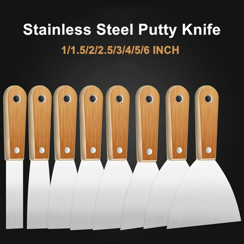 ステンレス鋼のputtyナイフ,クリーニング石膏のシャベル,壁紙スクレーパーの充填,建設ツール