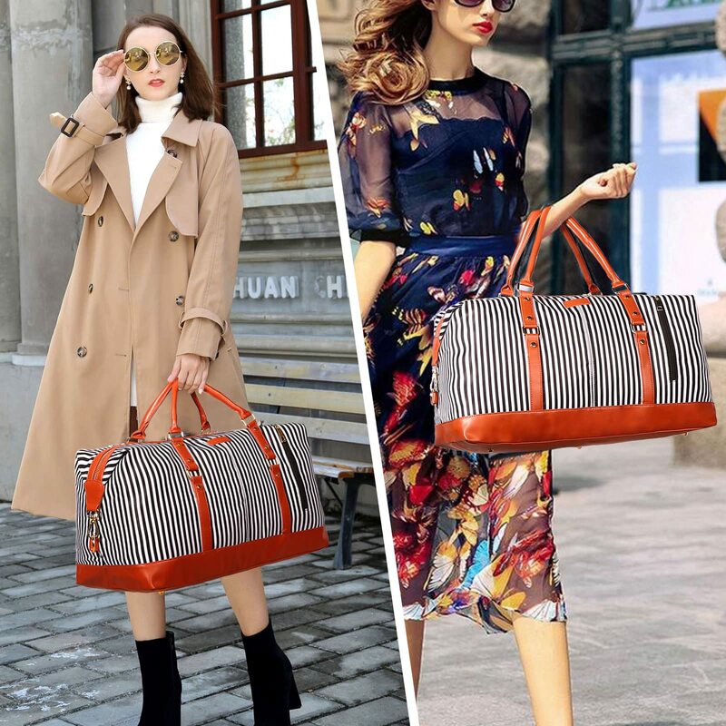 Nylon Garment Duffel Bag Travel Organizer Weekend Hand Bags Portable Suitcases Large Capacity Folding Travel Bag