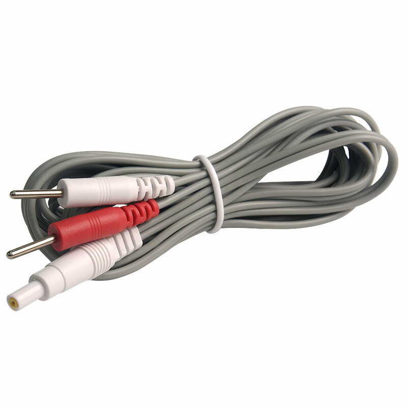 Cables de electrodo de 2,35mm, cabezal de CC de repuesto de 6 piezas, Conector de Cables de plomo de unidad TENS de SDZ-II