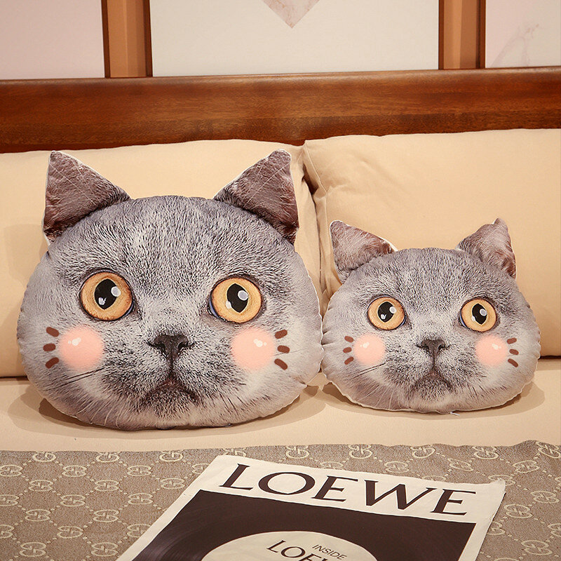 New Kawaii Cat Plush Toys Summer Blanket Stuffed Plush Pillow Cushion Cuddly Animal Pillow Birthday Gifts