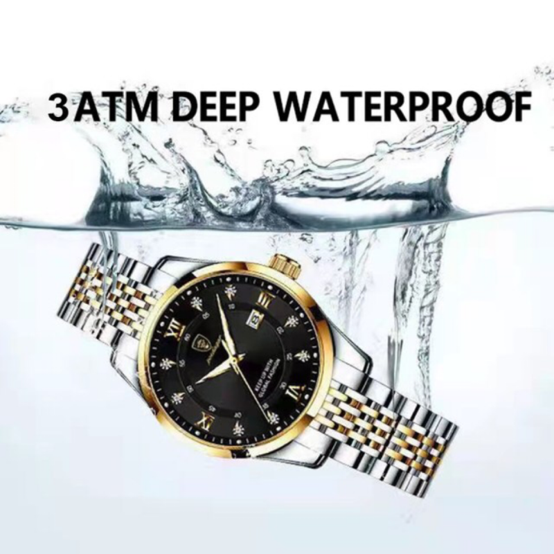 Quartz Watch for Men and Women, Waterproof Luminous Watch, Swiss Imported, Dual Calendar, Korean Version, New, Popular