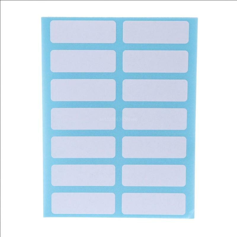 Samoprzylepna biała etykieta 12 arkuszy samoprzylepnych do pisania na notatkach Mark Tags Naklejki papierowe R2LB