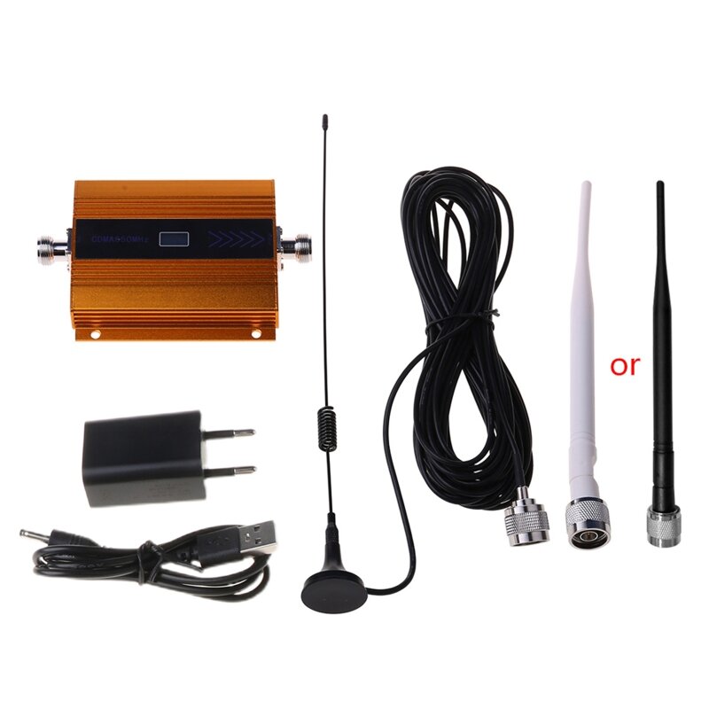 1 комплект, усилитель сигнала 850 МГц 2G/3G/4G, ретранслятор, усилитель, антенна для приемника сигнала сотового телефона