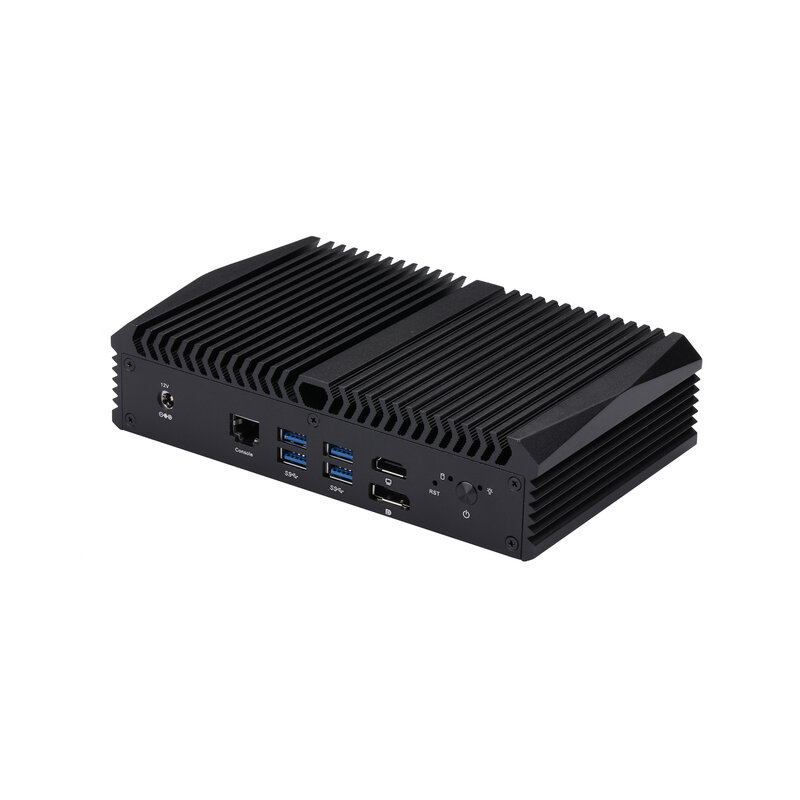 Qotom-Mini ordenador Q1020GE, 8 LAN, Gen 8th, 5405U, 5205U, 8260U, DP, 4USB3.0, Proxmox, Pfsense, 8 LANs
