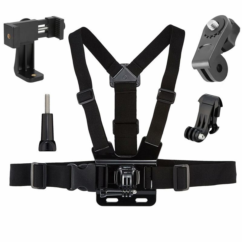 Peito Harness Mount Peito ajustável, Strap Belt Holder, Ação Câmera Celulares