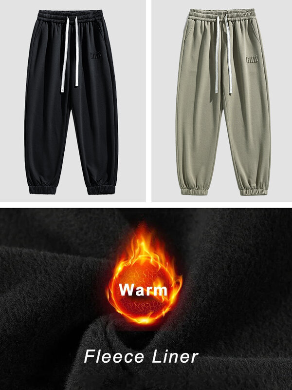 Зимние толстые бархатные теплые спортивные штаны для мужчин, уличная одежда, повседневные Хлопковые Штаны для бега, мужские свободные термо флисовые брюки 8XL