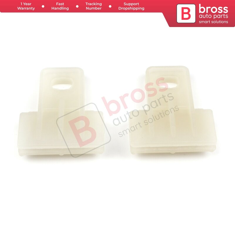 Bross Auto Parts BWR5050 2 Pieces Electrical Power Window Regulator Glass Channel Slider Sash Connector Clips Ship From Turkey