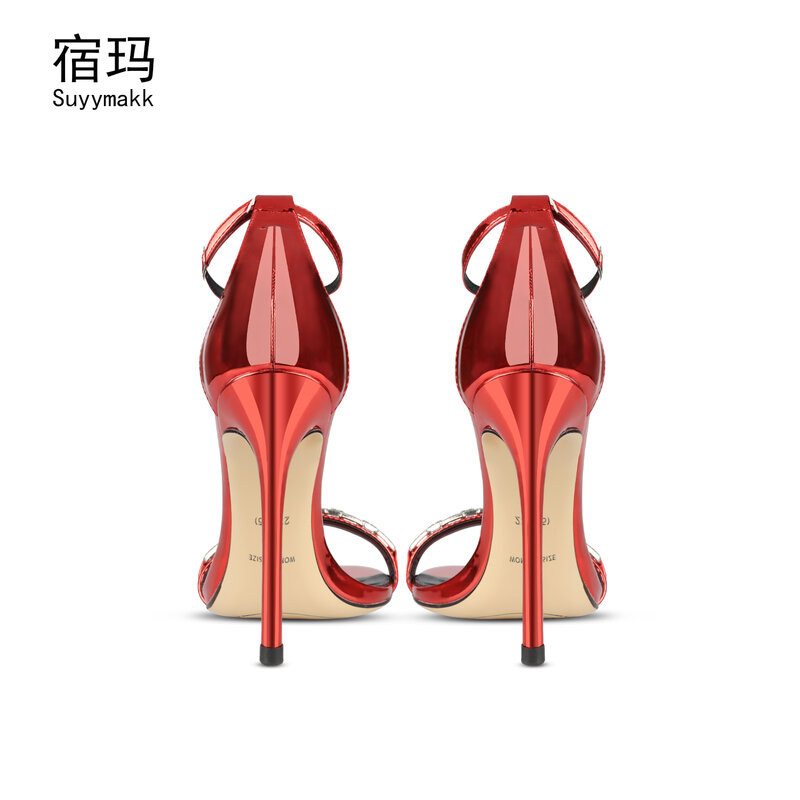 2022 nuove donne sandali gladiatore scarpe sandali con tacchi alti Sexy scarpe eleganti da festa estive pompe di design in vera pelle 6cm 8cm 10cm