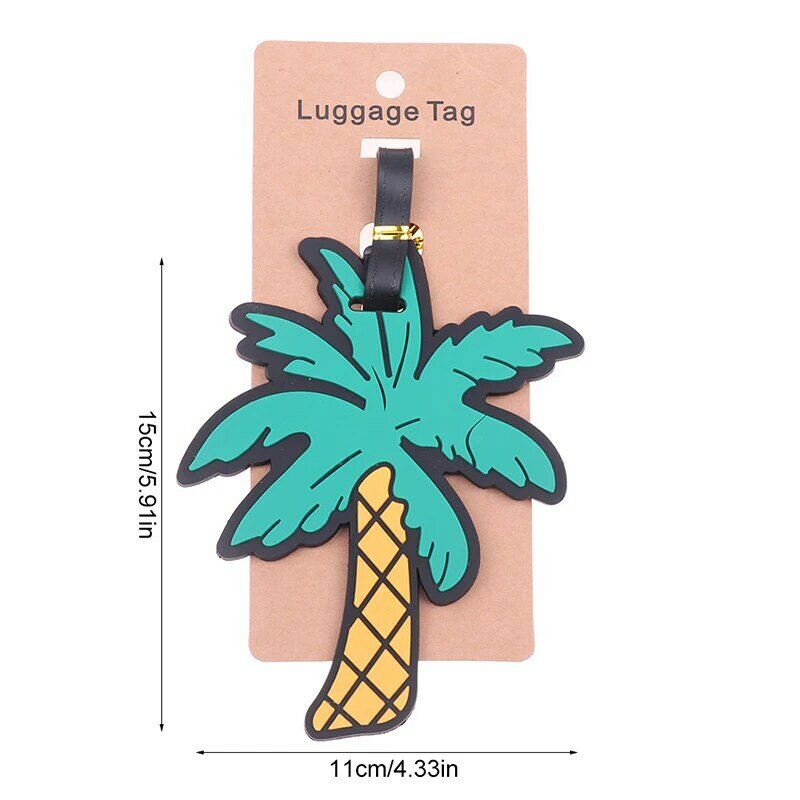Creative Luggage Tags Suitcase ID Addres Holder Fruits Baggage Boarding Tags Portable Label Travel Accessories