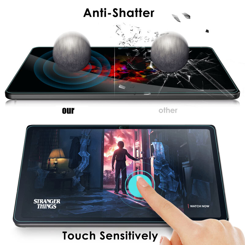 Tempered Glass Film for Doogee U10/U10 KID 10.1 Inch (2023 Released) 9H Hardness HD Anti-fingerprint Premium Screen Protector