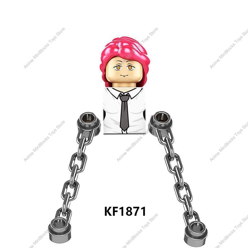 KF6180 бензопила человек Аниме Denji похита мощность Электрический луч толка Ангел строительные блоки мини-фигурки Детские игрушки KT1067