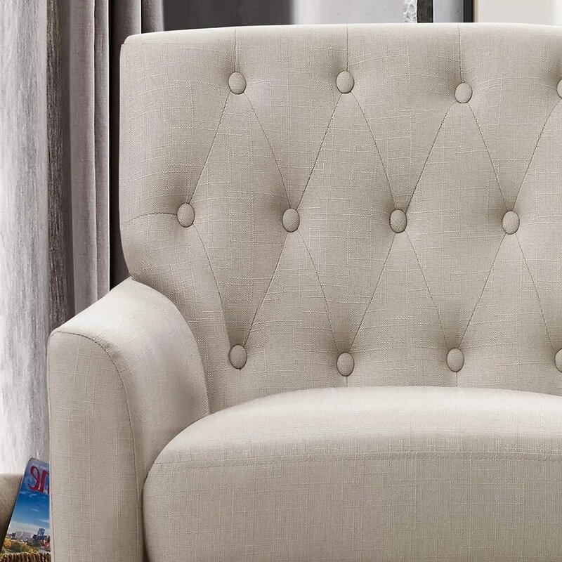 Rylee 30” akcentowane ramię tapicerowane z tkaniny, wygodne do czytania w sypialni, salonie, sofy, fotelu do małej przestrzeni