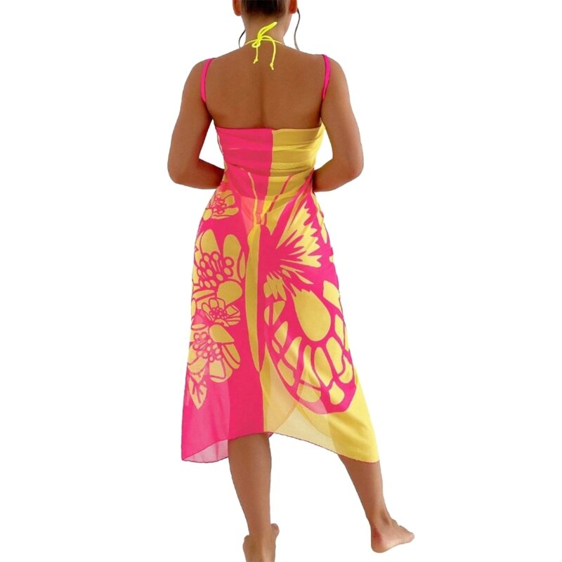 Women Beach Cover Up Long Sarongs Swimsuit Cover Up Pareos Coverups Swimwear