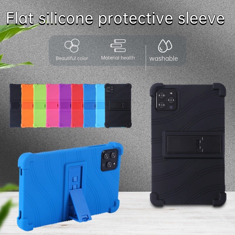 Capa de silicone macia para PROITOM Tronpad B8, NEWISION VOLENTEX L8 Case, 8 "Tablet PC Protector, Funda com 4 Airbags à prova de choque