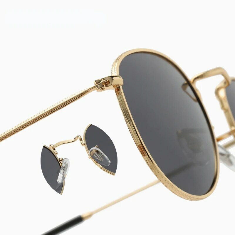 LeonLion-Óculos de sol retrô redondos para homens e mulheres, óculos vintage pequenos, moda luxuosa, 2023