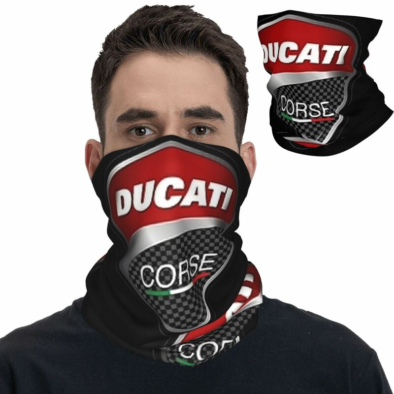Ducatis Design Konzept Motorrad Bandana Hals abdeckung gedruckt magischen Schal Mehrzweck Kopf bedeckung Radfahren für Männer Frauen Erwachsenen Winter