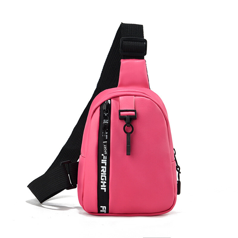 Новая текстурная Женская нагрудная сумка, простая и модная сумка контрастных цветов на одно плечо, Повседневная мотоциклетная сумка на широком ремне