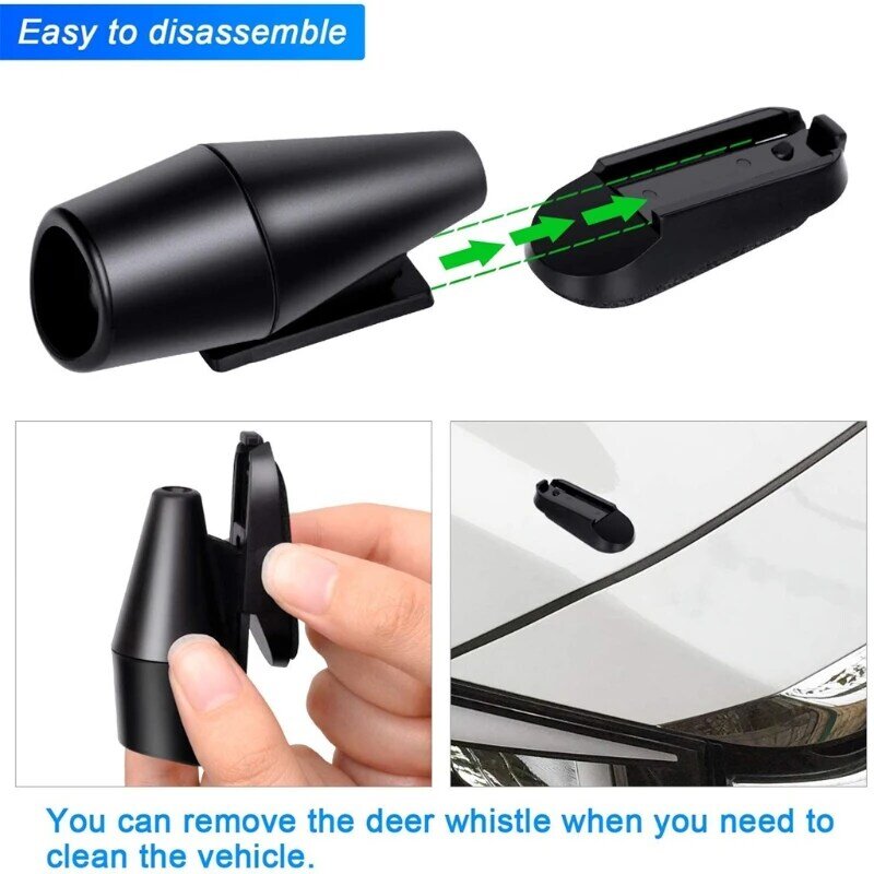 Ultrasonic Deer Warning Whistles Safety Alert Device for Vehicles Motorcycles drop shipping