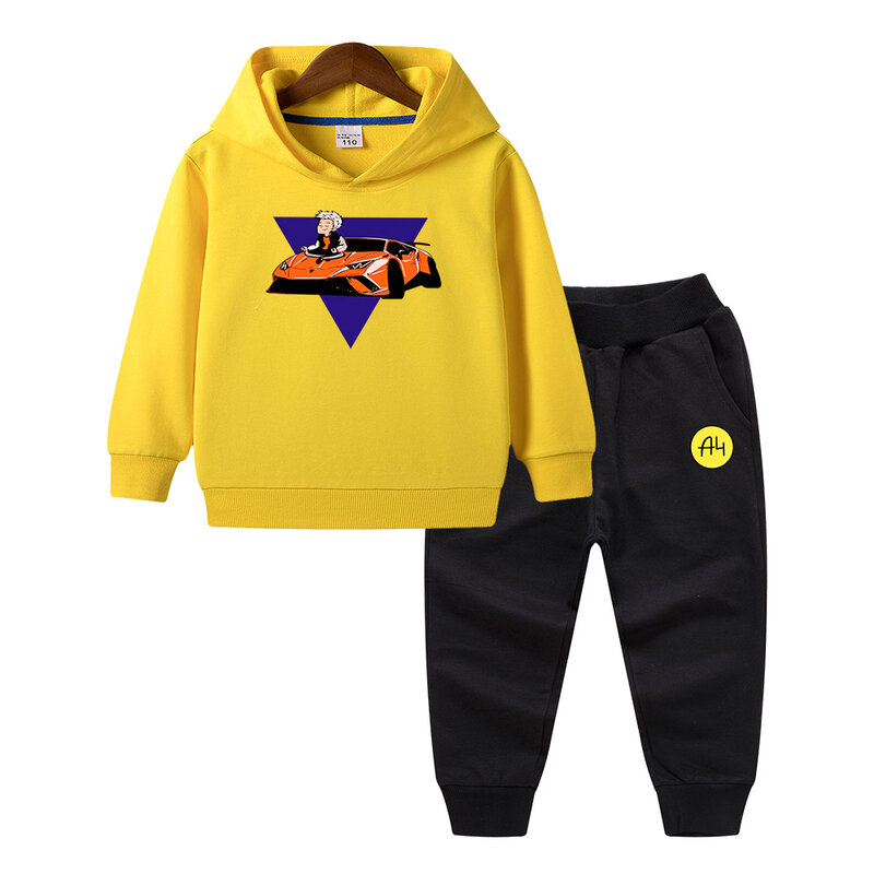 Merch A4 Gelik Lamba Boy Kids Hoodies Suit Quality Comfortable Girl Baby Hooded Sweatshirts Casual Clothing kids clothes Set