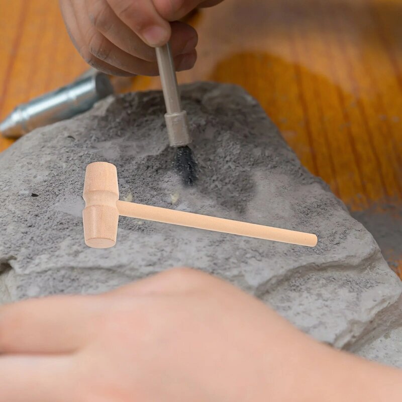 3 set di strumenti di scavo archeologico con spazzola a scalpello per martello da scavo Kit di scavo educativo per bambini