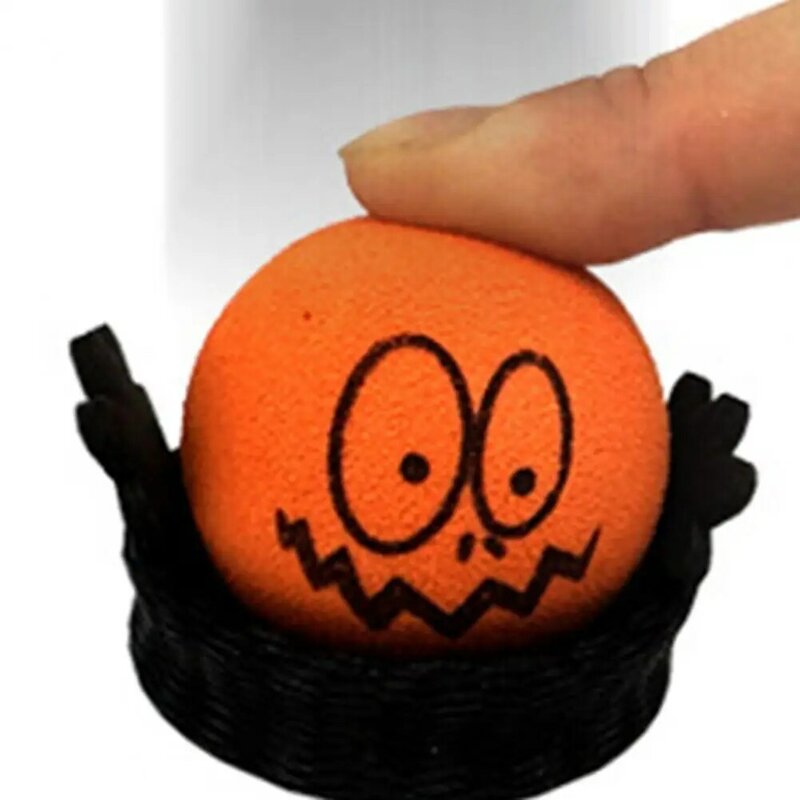 2Pcs Funny Halloween Pumpkin Jumping Doll Finger Puppet Toy Creative Bouncing Ghost Doll Toys Kids Funny Halloween Party Favor