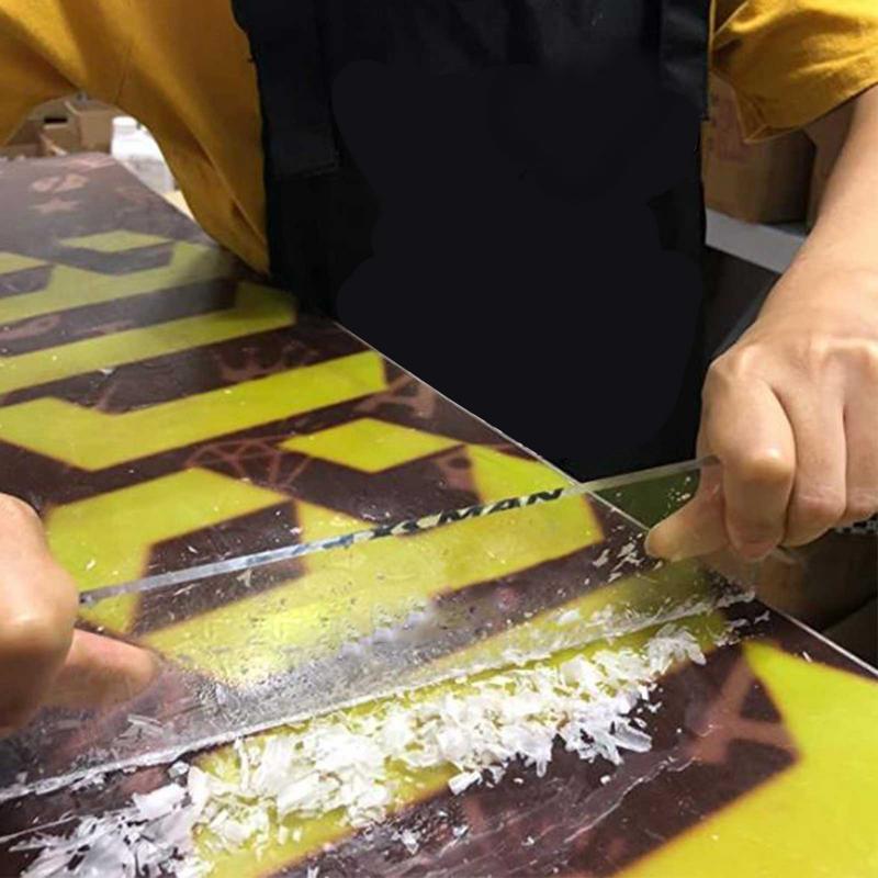 Wytrzymały narta skrobak snowboardowy woskowy skrobak polski świeca Sitcks do usuwania dodatkowego wosku chłodzącego z nart snowboardowych
