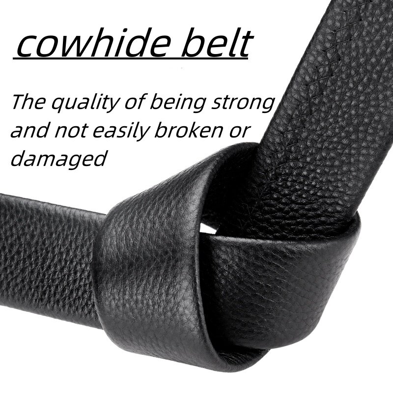 Cinturón de cuero genuino para hombres, hebilla de alta calidad, cinturón informal de piel de vaca, pretina de vaquero de negocios, diseñador de moda masculina