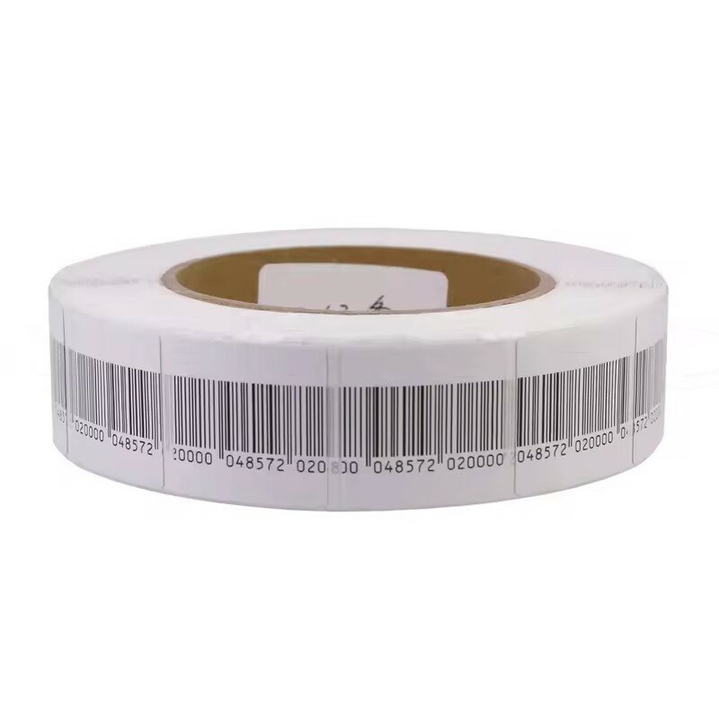 Tira magnética antirrobo para supermercado, adhesivo fuerte RF de 1000 Mhz, etiqueta suave antirrobo de 40x40mm, rollo de 8,2 piezas